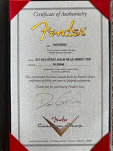 Load image into Gallery viewer, New Fender Custom Shop Dennis Galuszka Masterbuilt 60's Stratocaster Relic Aged Olympic White