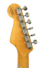 Load image into Gallery viewer, 2023 Fender Custom Shop '61 Stratocaster Heavy Relic Olympic White Over Sunburst