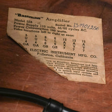 Load image into Gallery viewer, 1956 Fender Bassman 5E6 Narrow Panel 4x10 Tweed Combo
