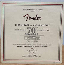 Load image into Gallery viewer, 2024 Fender 70th Anniversary Antigua Stratocaster #2132