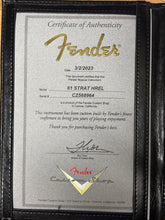 Load image into Gallery viewer, 2023 Fender Custom Shop '61 Stratocaster Heavy Relic Olympic White Over Sunburst
