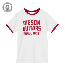 Load image into Gallery viewer, Gibson Since 1894 Ringer Tee White
