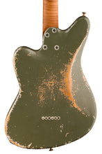 Load image into Gallery viewer, New Jackson Custom Shop Limited Edition Master Built Misha Mansoor Baritone Surfcaster Army Drab Green PREORDER
