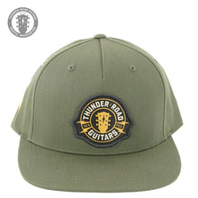 Load image into Gallery viewer, Thunder Road Guitars Vintage Snap Back Patch Hat Green
