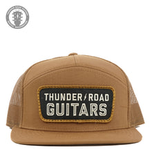 Load image into Gallery viewer, Thunder Road Guitars Snap Back Patch Trucker Hat Brown
