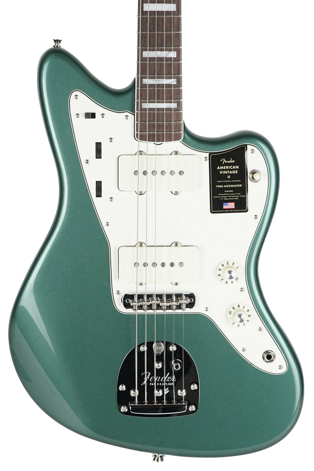 New Fender American Vintage II 1966 Jazzmaster Sherwood Green Metallic