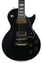 Load image into Gallery viewer, New Gibson Custom Shop Les Paul Custom Ebony w/ Ebony Fingerboard Gloss CS500225
