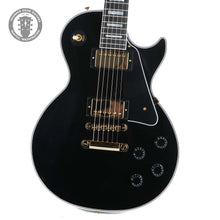 Load image into Gallery viewer, New Gibson Custom Shop Les Paul Custom Ebony w/ Ebony Fingerboard Gloss CS500225
