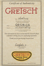 Load image into Gallery viewer, New Gretsch Custom Shop G6128-CST True Timbre Black Limba Gonzalo Madrigal
