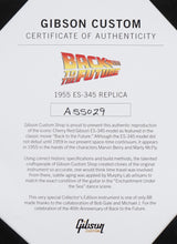 Load image into Gallery viewer, 2026 Gibson Custom Back to the Future "1955" ES-345 Collector's Edition Cherry Red #29 of 88
