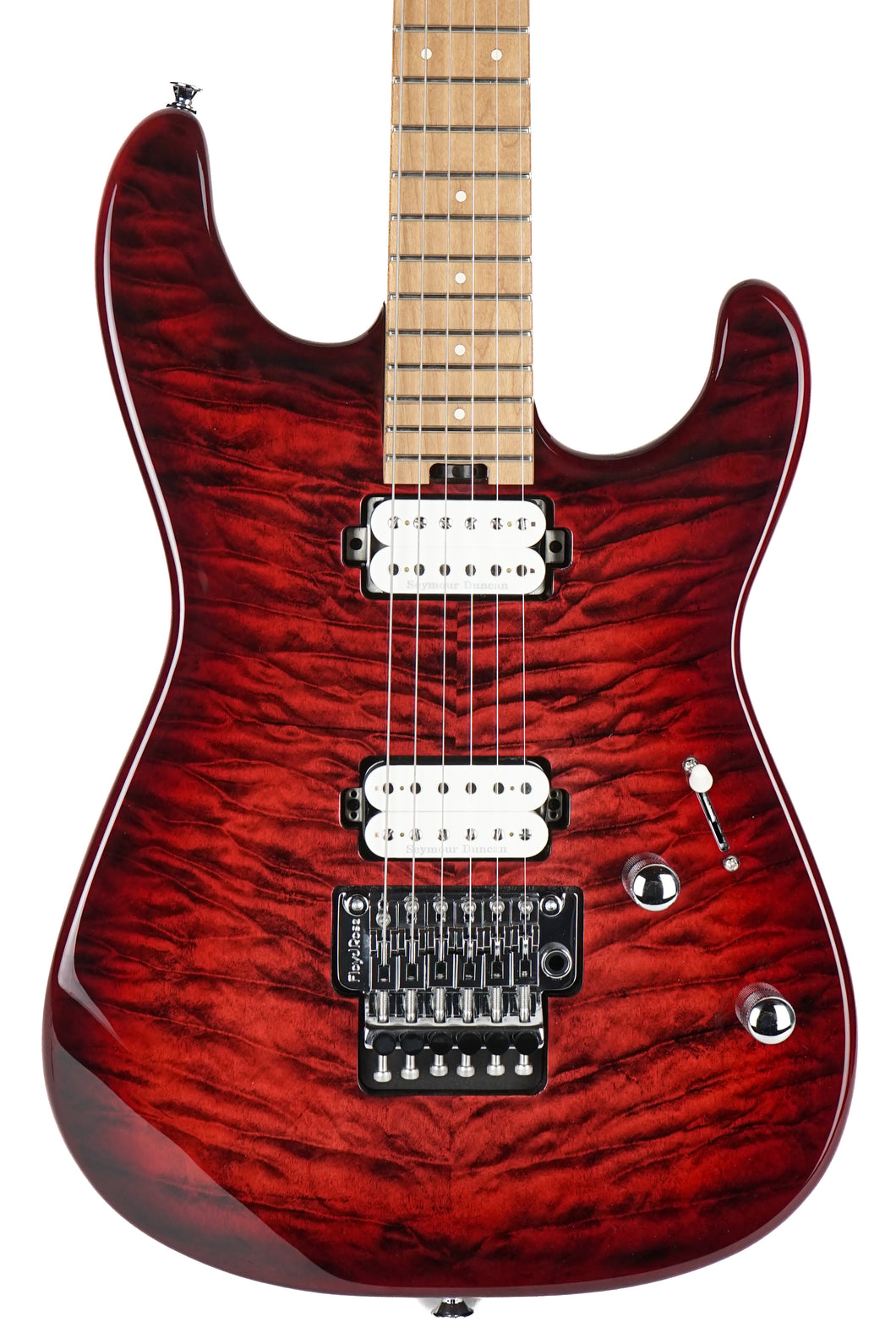 2025 Charvel Pro-Mod Plus San Dimas Style 1 HH FR CM Sangria Burst