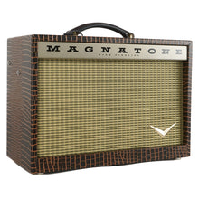 Load image into Gallery viewer, New Magnatone Starlite Combo Brown French Alligator Tolex / Gold Stripe Grill #7541

