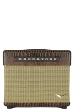 Load image into Gallery viewer, New Magnatone Baby M-80 Combo Brown French Alligator Tolex / Gold Stripe Grill #8783
