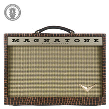 Load image into Gallery viewer, New Magnatone Starlite Combo Brown French Alligator Tolex / Gold Stripe Grill #9013
