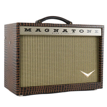 Load image into Gallery viewer, New Magnatone Starlite Combo Brown French Alligator Tolex / Gold Stripe Grill #9013
