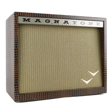 Load image into Gallery viewer, New Magnatone Panoramic Stereo Brown French Alligator Tolex / Gold Stripe Grill
