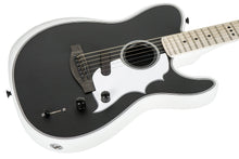 Load image into Gallery viewer, New Fender Jack White Triplesonic Acoustasonic Telecaster Satin Arctic White with Black Top
