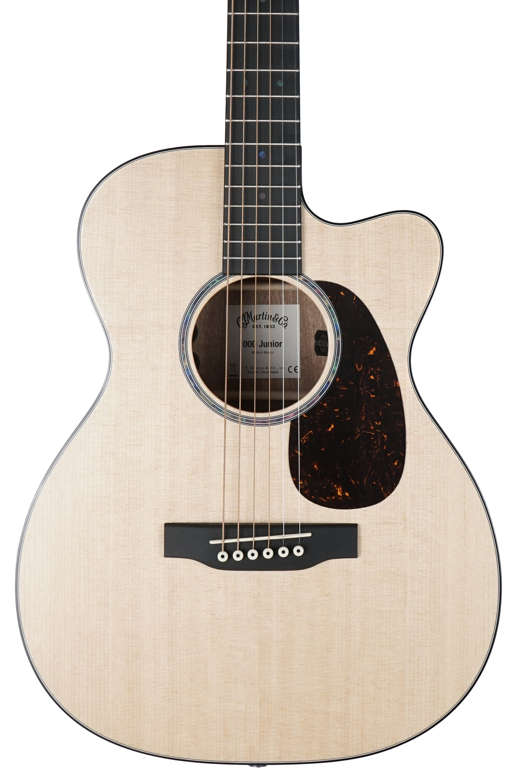 New Martin 000C Jr-E Satin Spruce Top / Sapele back and sides 2986235