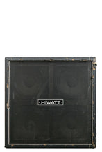 Load image into Gallery viewer, Vintage Hiwatt 4x12 Black Cloth Cabinet with G12M-70 White Label Celestions
