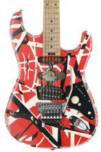 Load image into Gallery viewer, 2023 EVH Striped Series Frankenstein Frankie White/Black/Red
