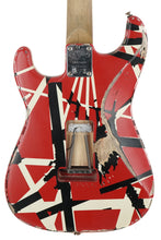 Load image into Gallery viewer, 2023 EVH Striped Series Frankenstein Frankie White/Black/Red
