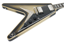 Load image into Gallery viewer, New Gibson Custom Shop Flying V Custom VOS TRG Stinger Antique Silverburst Made 2 Measure CS403128
