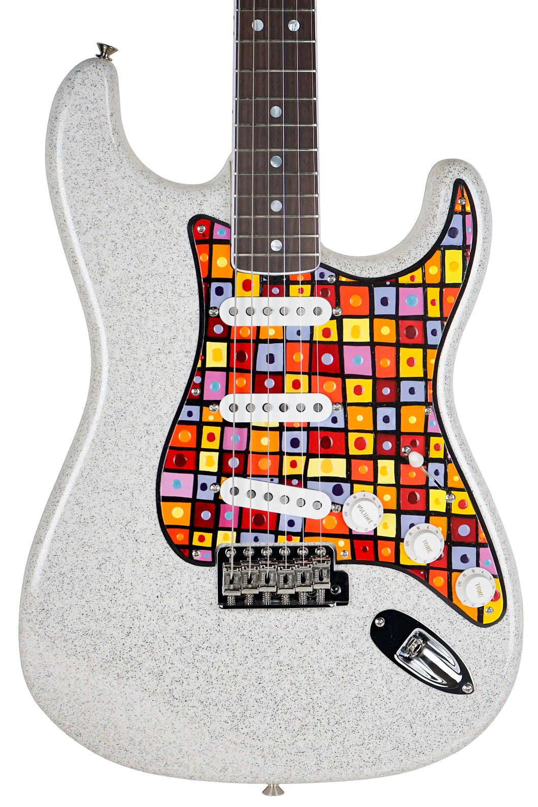 2024 Fender Custom Shop Jason Smith Masterbuilt Sparkle Bucket Stratocaster NOS W/ Laura F Bennett Painted Guard