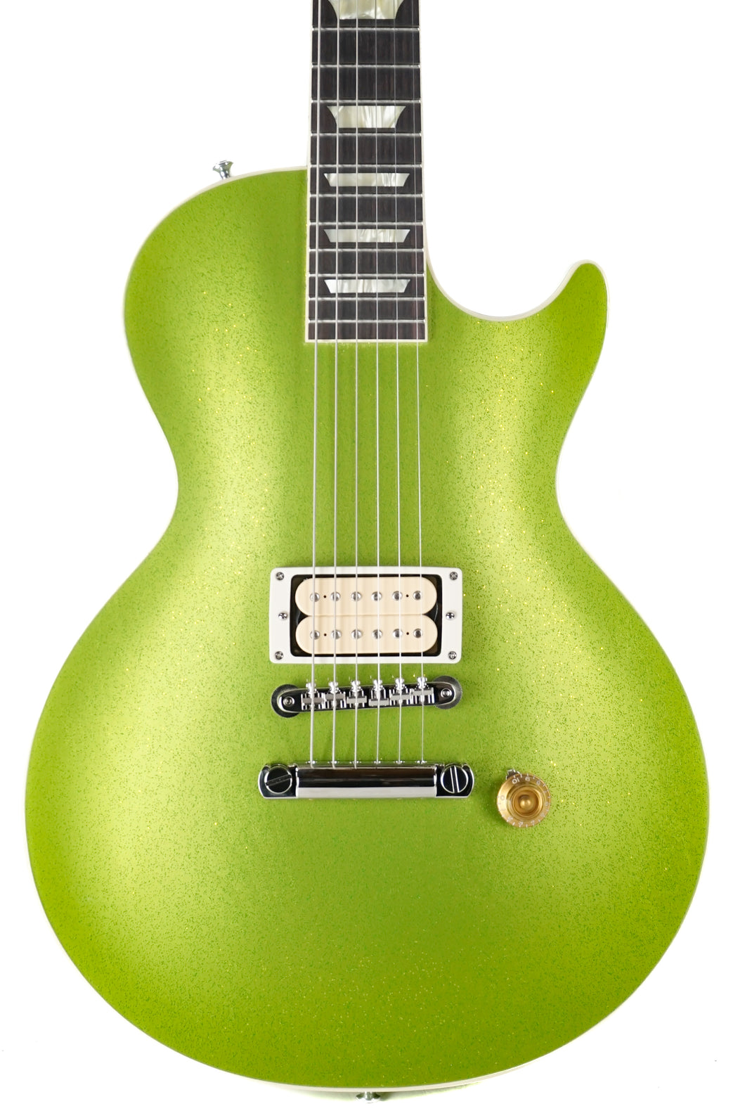 New Gibson Custom 1957 Les Paul Standard VOS Gecko Green Sparkle TRG Stinger Series #751316