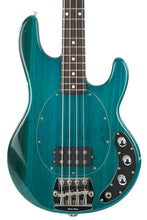 Load image into Gallery viewer, 1980s Ernie Ball Musicman Stingray Bass Transparent Teal Green
