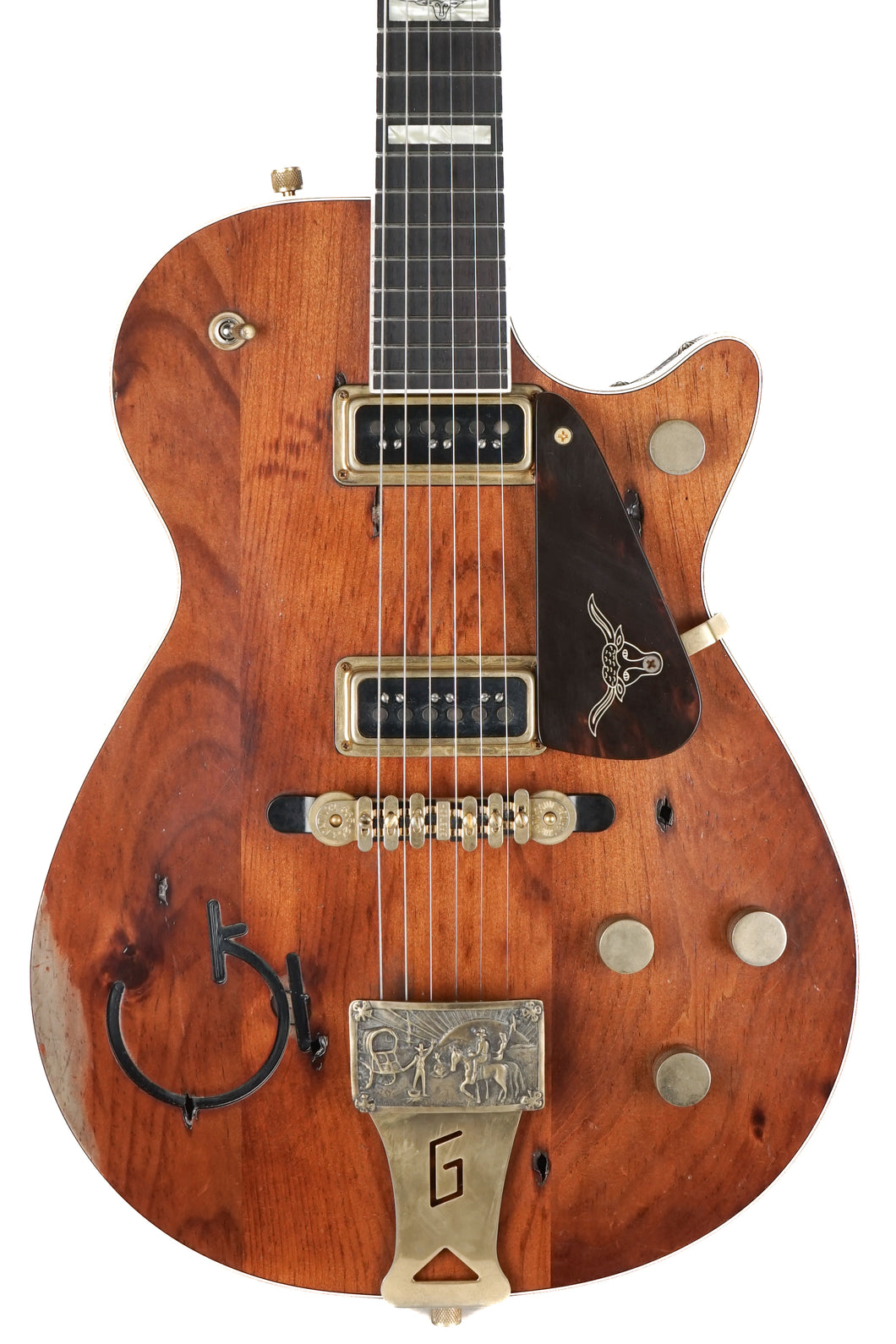 New Gretsch USA Custom Shop Gonzalo Madrigal Masterbuilt G6130-55 Roundup Reclaimed Pine Relic
