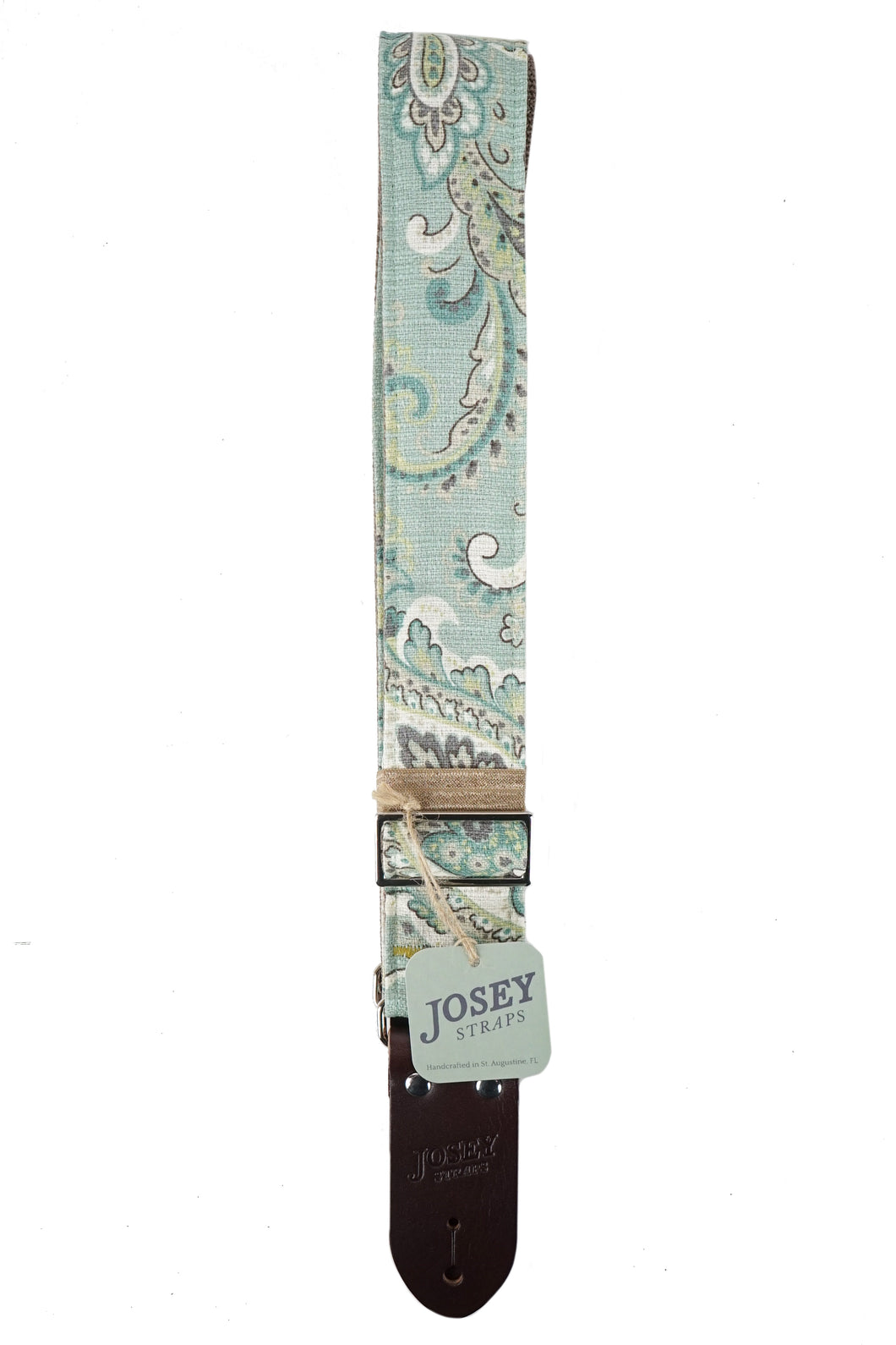 New Josey Straps Guitar Strap - Vint Mint Paisley