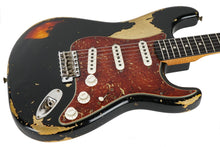 Load image into Gallery viewer, New Fender Custom Shop Levi Perry Masterbuilt 1960 Stratocaster Heavy Relic Black over 3 Color Sunburst
