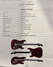 Load image into Gallery viewer, 2020 Fender Mod Shop Stratocaster Hardtail Bordeaux Metallic
