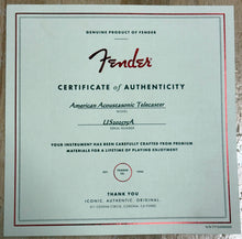 Load image into Gallery viewer, 2020 Fender American Acoustasonic Telecaster Black
