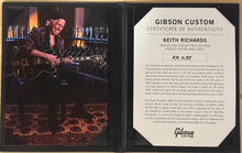 Load image into Gallery viewer, 2026 Gibson Custom 1960 Keith Richards ES-355 Collectors Edition Ebony Murphy Lab W/ Signed Label &amp; Signed Headstock # 38 of 50
