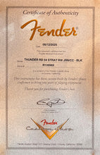 Load image into Gallery viewer, New Fender Custom Shop 1959 Thunder Road Stratocaster Journeyman Relic Black 6 pounds 13 ounces
