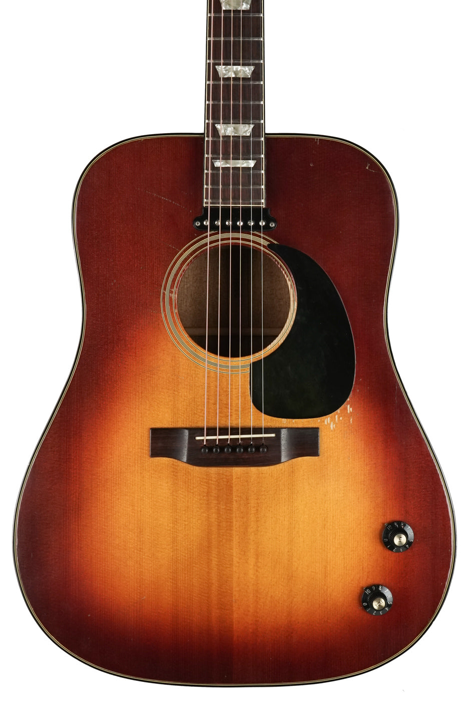 1970s Gibson J-160E Custom Sunburst